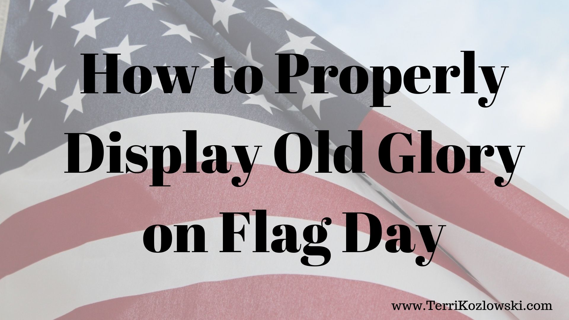 Guide to Display the Flag
