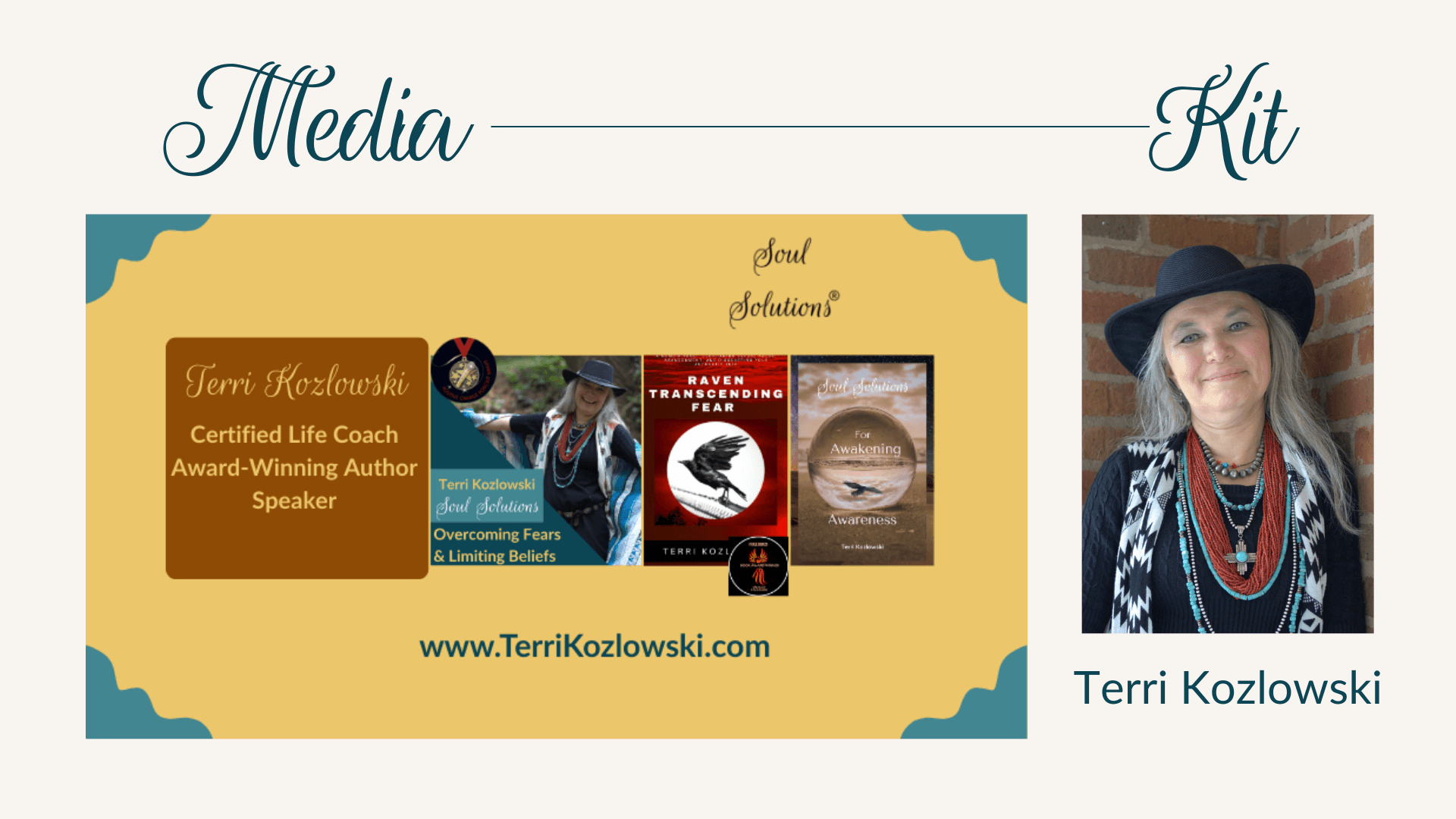Free Downloadable Media Kit for Terri Kozlowski